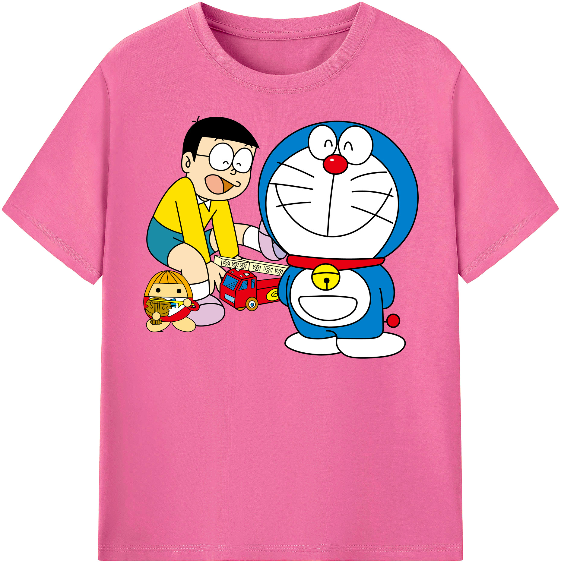 （画像用） ドラえもん Doraemon レディースカジュアルプリントTシャツ（綿100％）